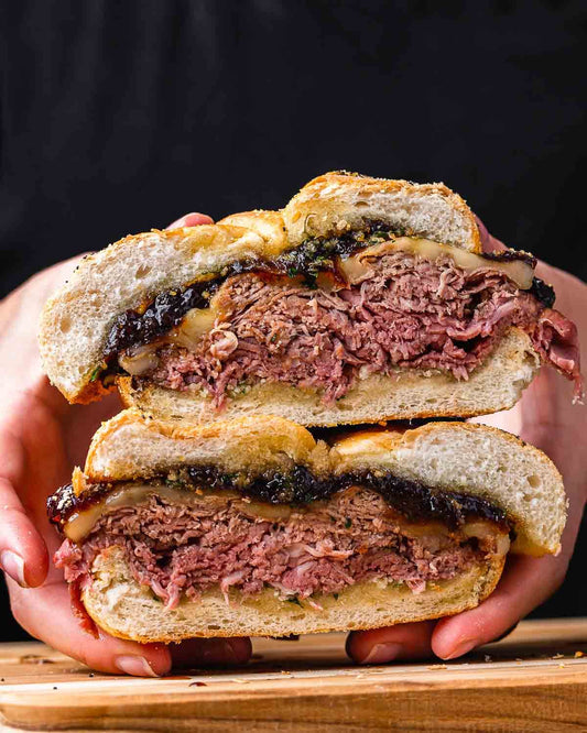 Hot Beef Sandwiches with Onion jam!